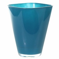 Osłonka doniczki szklana Amaranta 14.5cm niebieska
