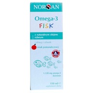 Suplementy diety dla dzieci Norsan Omega-3 Kids płyn 150 ml- pomarańczowy