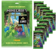 ZESTAW STARTOWY Album Panini Minecraft + 10 saszetek | 54 karty