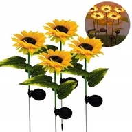Solárne záhradné lampy slnečnica Lampičky 4ks