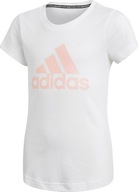 KOSZULKA DLA DZIECI ADIDAS MUST HAVES BOS TEE BIAŁA GE0959 r 128cm