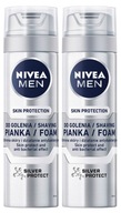 Pianka do golenia NIVEA MEN Silver Protect 2 x 200 ml