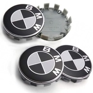 Dekle Dekielki kapsle Bmw 68mm Czarne 4szt.