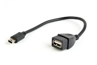 Kabel adapter USB Mini BM -> USB AM(F) OTG 15cm