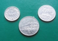 RUMUNIA Komunistyczna - Zestaw 3 monet 15 25 Bani 1 Leu Lej z 1966 k12