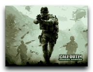 Call of Duty 4 - OBRAZ 60x40 plakat gra 3 2 5