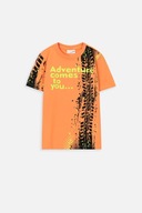 Chłopięca Koszulka 134 Pomarańczowa T-shirt Dla Chłopca Coccodrillo WC4