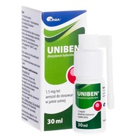 Uniben, 1,5 mg/ml, aerozol do jamy ustnej, 30 ml