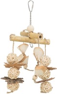Zabawka naturalna, dla ptaków, bambus/rattan/drewno, 31 cm