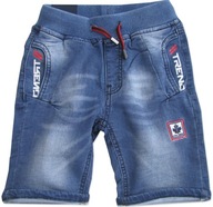 10 134-140 Chlapčenské krátke šortky JEANS bermudy K265