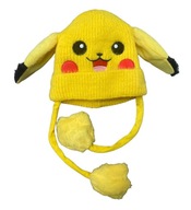 CZAPKA CIEPLA ZIMOWA POKEMIN PIKACHU ruchome uszy OCIEPLANA