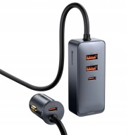 GYORS AUTÓS TÖLTŐ BASEUS 4X USB QC 4.0 PD ERŐS TÁPEGYSÉG 120W