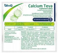 Calcium Teva wapno musujące, 14 tabl. musujących