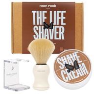 MENROCK The Life Shaver zestaw do brody krem + pędzel do golenia +stojak