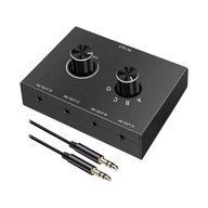 Przełącznik audio 3,5 mm Kompaktowe źródło sygnału audio