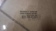 window door front rear part right DACIA SANDERO STEPWAY