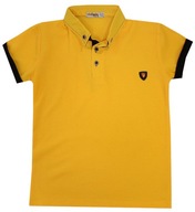 POLO POLÓWKA koszulka T-SHIRT żółty 12/13 H308C