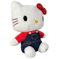 Maskotka Pluszowa Hello Kitty Jeansowa Sukienka Misiek Pluszak Przytulanka