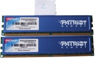 Pamięć DDR2 PC2 2GB 800MHz PC6400 Patriot Blue 2x 1GB Dual Gwarancja