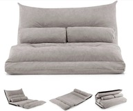 Kanapa rozkładana 107 x 70 cm Lazy Sofa Szara