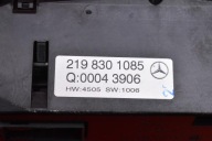 control panel air conditioning devices KLIMY 2198301085 MERCEDES CLS C219 04-08