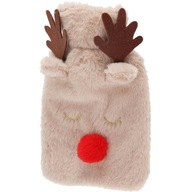 TERMOFOR PLÜSS DEKORATÍV BÉZS RÉNSZARVAS FORMA AJÁNDÉKBA 850 ML