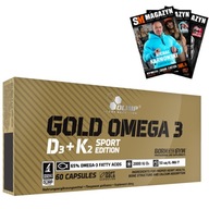 OLIMP GOLD OMEGA 3 D3+K2 SPORT 60 kaps ZDROWIE