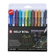 Zestaw długopisów żelowych Gelly Roll Moonlight Cosmos - Sakura - 12 szt.