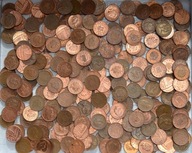 MONETY ZAGRANICZNE MIX - 1 KG - 1 penny