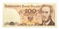 100 ZŁOTYCH 1.06.1986, seria SC st.4+