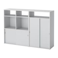 IKEA SPIKSMED Kombinácia skriniek, svetlosivá, 137x32x96 cm