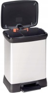 Műanyag szemeteskosár Curver 28l ezüst