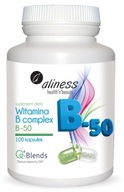 Aliness COMPLEX B-50 KOMPLEKS Witamina B1 B2 B3 B6 B12 Układ nerwowy Serce