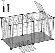 KLATKA MODUŁOWA Z PODŁOGĄ DLA MAŁYCH ZWIERZĄT CHOMIK KRÓLIK ŚWINKA MORSKA