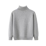Chlapčenský sveter s rolákom. Detská košeľa z čistej bavlny 2T7
