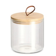 Pojemnik na produkty sypkie szklany z bambusową pokrywką ZELLER 1,13 l
