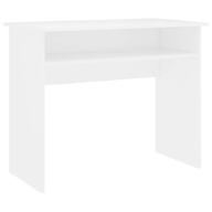 vidaXL Písací stôl, biely, 90x50x74 cm, materiál drevo