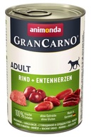 ANIMONDA GRANCARNO ADULT WOŁOWINA KACZE SERCA 400G