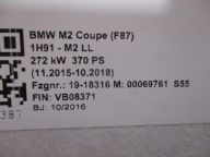 plato rear boot BMW M2 F87 7346030