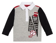 GUESS FAREBNÉ POLO TRIČKO NÁŠIVKY (3-6M)