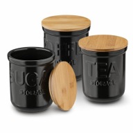 Porcelán tartály szett kávé tea cukkini