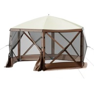 Wodoodporny namiot kempingowy imprezowy z moskitierą materiałowa altana