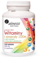 Vitamíny a minerály + Ženšen 120 tab. Aliness