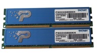 Pamięć DDR2 4GB 800MHz PC6400 Patriot Blue 2x 2GB