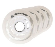 Kółka do rolkek Rollerblade Moonbeams LED 72 mm 80A białe 4 szt.