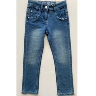 Dievčenské džínsové nohavice Jeggins na zips gumička v páse 110