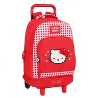 Školská taška s kolieskami Hello Kitty Spring červená