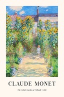 Plakat 90x60 Claude Monet sad ogród malowany wieś art sztuka BOHO 30 WZORÓW