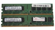 Pamięć DDR2 PC2 4GB 667MHz PC5300 Samsung 2x 2GB Dual Gwarancja