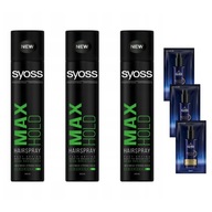 Lak na vlasy Syoss Max Hold zelený megasilný 3x 300ml